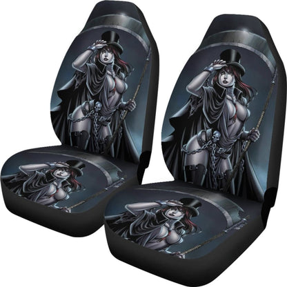 Can Not Escape From Dark Queen Grim Reaper Car Seat Covers