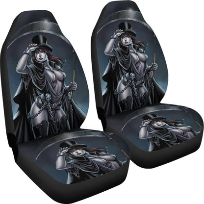 Can Not Escape From Dark Queen Grim Reaper Car Seat Covers