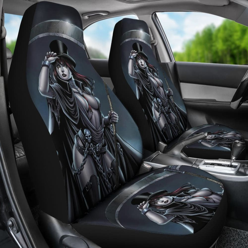 Can Not Escape From Dark Queen Grim Reaper Car Seat Covers