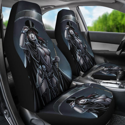 Can Not Escape From Dark Queen Grim Reaper Car Seat Covers