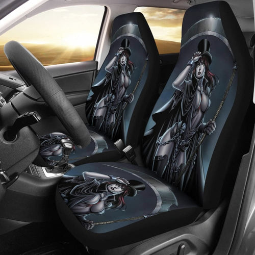 Can Not Escape From Dark Queen Grim Reaper Car Seat Covers