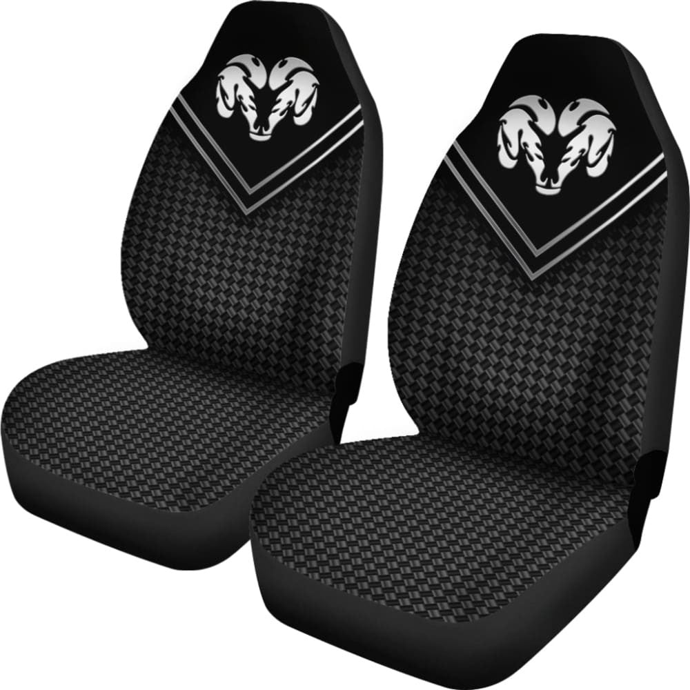 Amazing Black And White Dodge Ram Car Seat Covers Custom