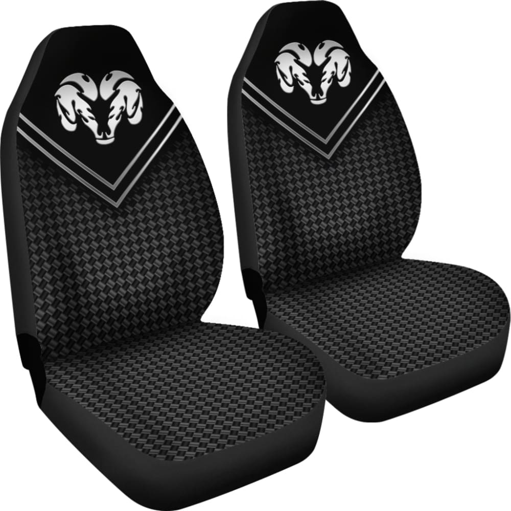 Amazing Black And White Dodge Ram Car Seat Covers Custom