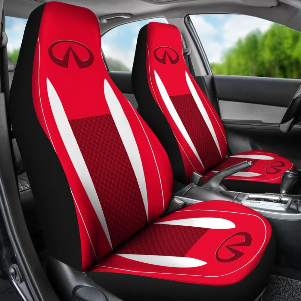 Black And Red Infiniti Car Seat Covers Custom