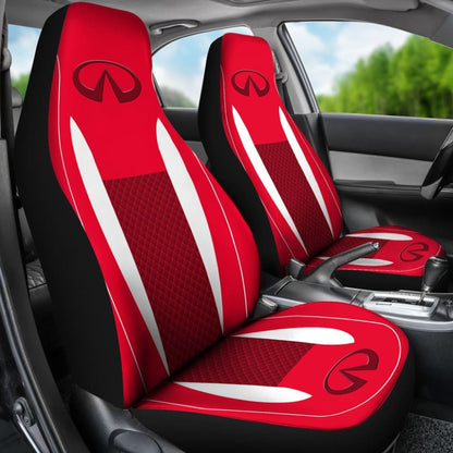 Black And Red Infiniti Car Seat Covers Custom