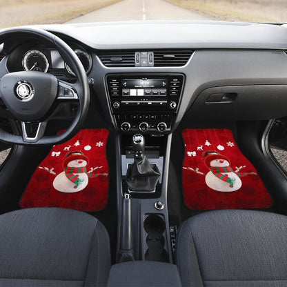 Car Floor Mats Christmas Snowman Auto Accessories