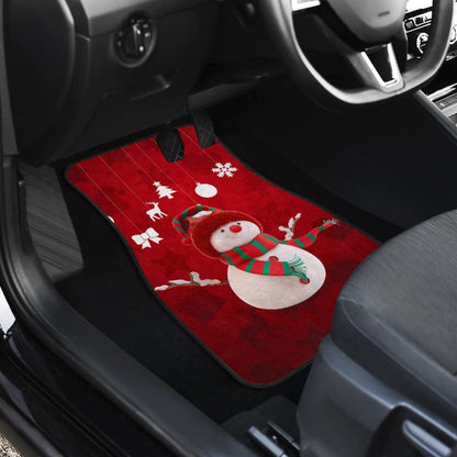 Car Floor Mats Christmas Snowman Auto Accessories