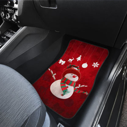 Car Floor Mats Christmas Snowman Auto Accessories