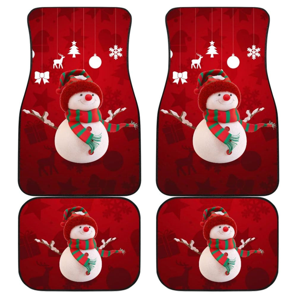 Car Floor Mats Christmas Snowman Auto Accessories