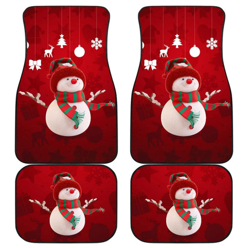 Car Floor Mats Christmas Snowman Auto Accessories