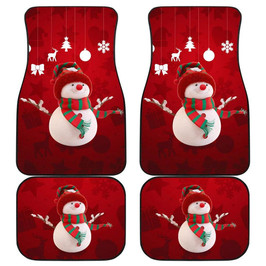 Car Floor Mats Christmas Snowman Auto Accessories