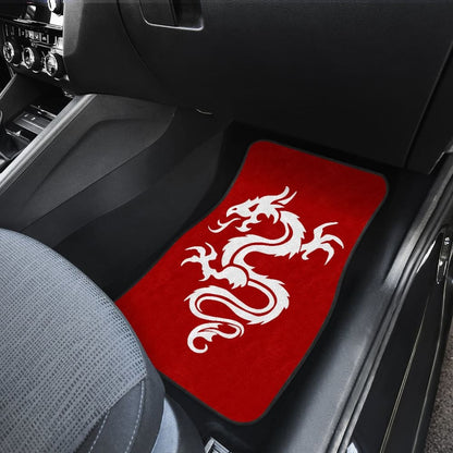 White Dragon The Celtic Car Floor Mats