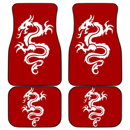 White Dragon The Celtic Car Floor Mats