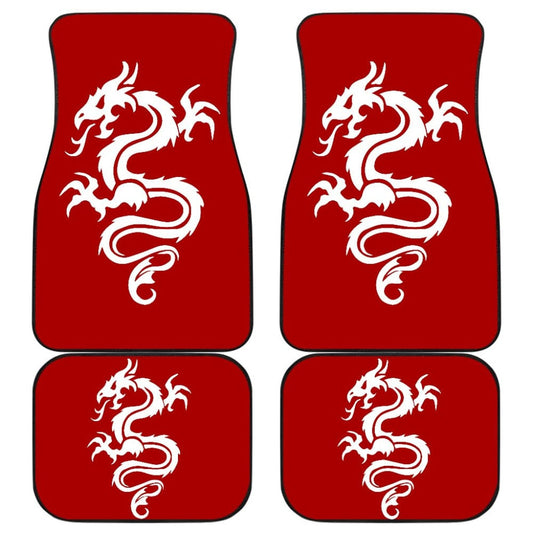 White Dragon The Celtic Car Floor Mats