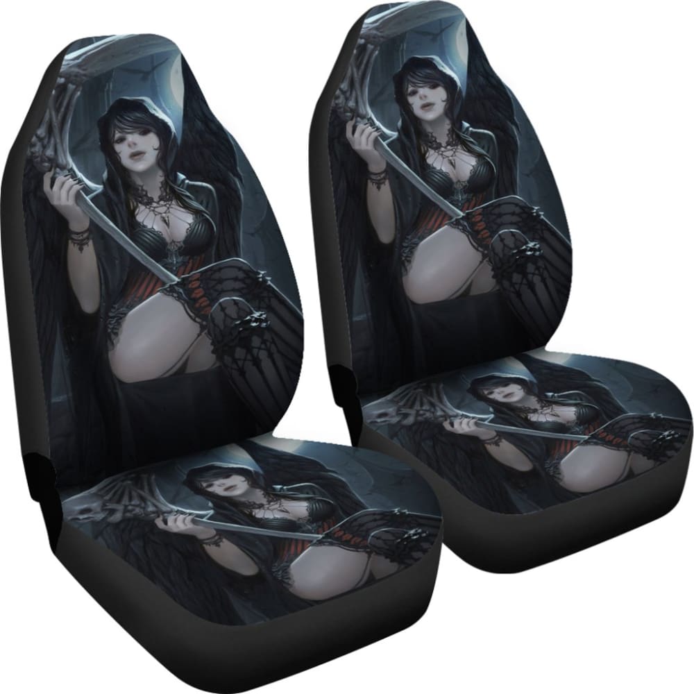 Queen Of Death Grim Reaper Car Seat Covers