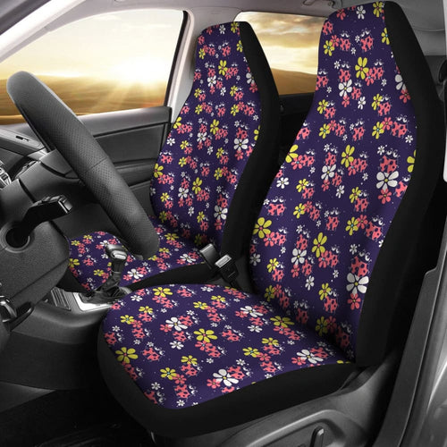 Beautiful Ladybug Funny Flower Print Car Seat Covers