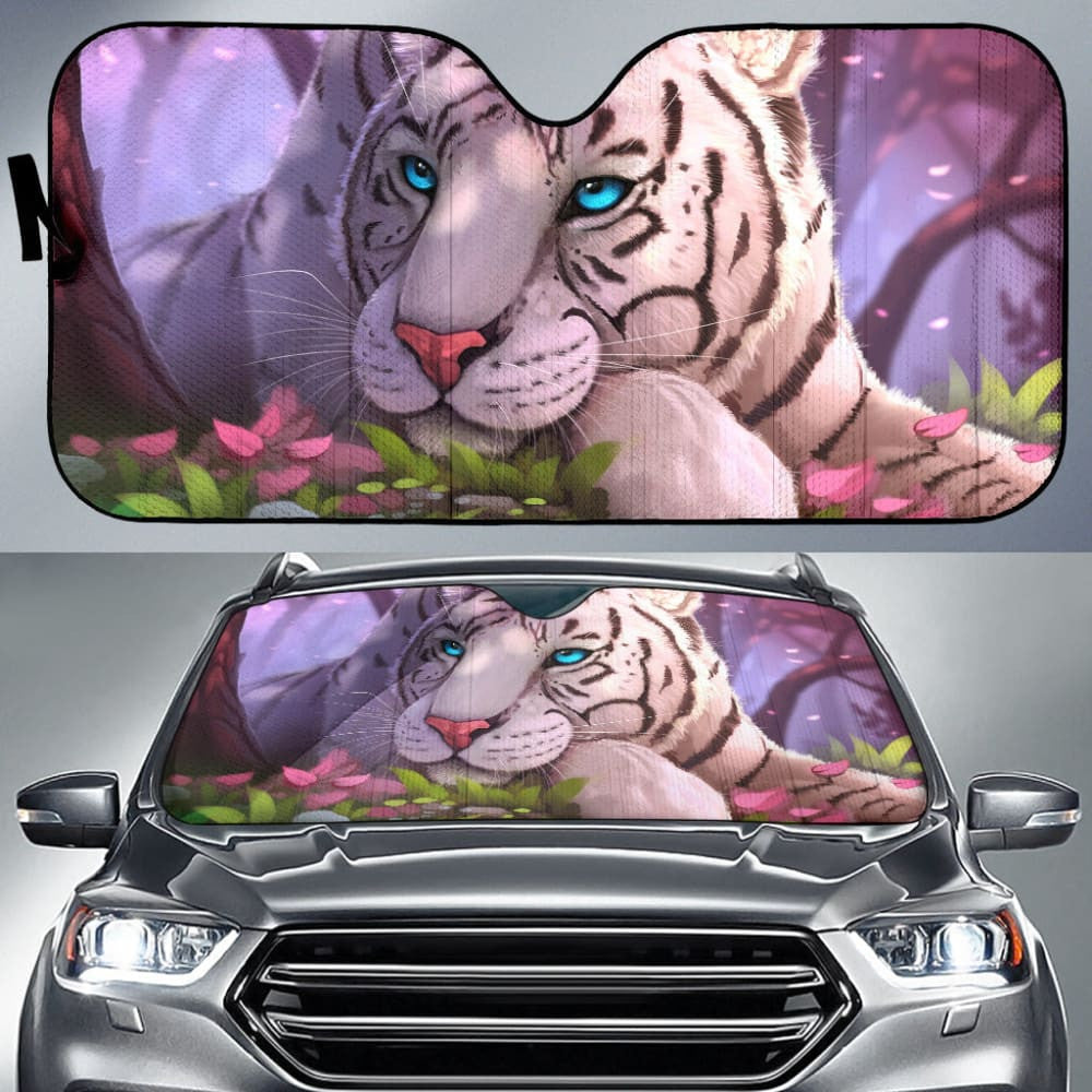 White Tiger Custom Car Accessories Car Auto Sun Shades