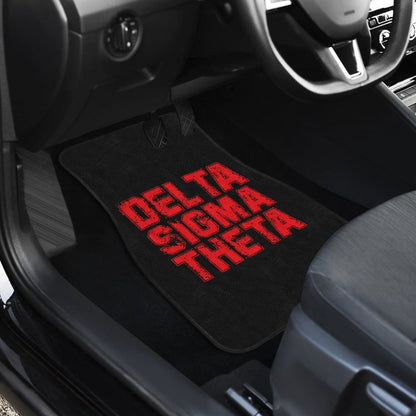 Delta Sigma Theta Grunge Style Car Floor Mats