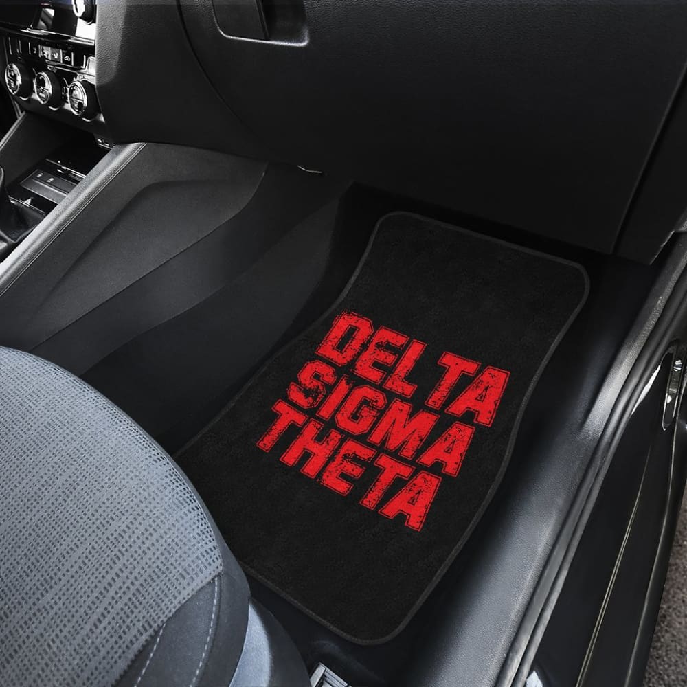 Delta Sigma Theta Grunge Style Car Floor Mats