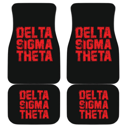 Delta Sigma Theta Grunge Style Car Floor Mats