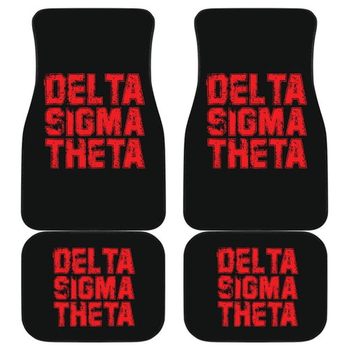 Delta Sigma Theta Grunge Style Car Floor Mats