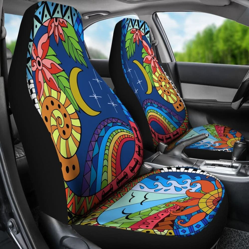 The Sun And The Moon Car Seat Covers