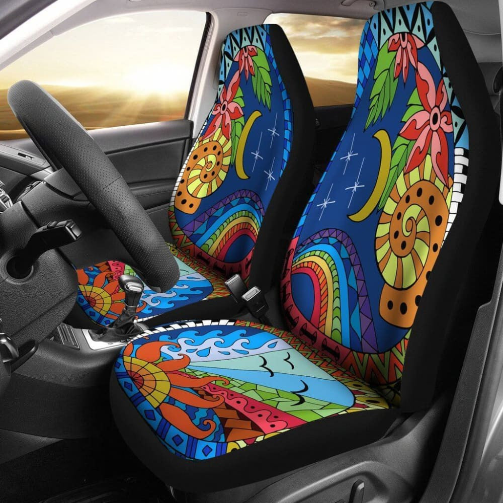 The Sun And The Moon Car Seat Covers