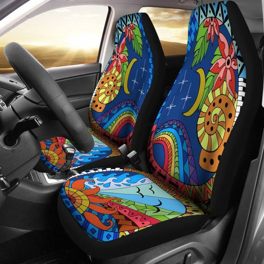 The Sun And The Moon Car Seat Covers