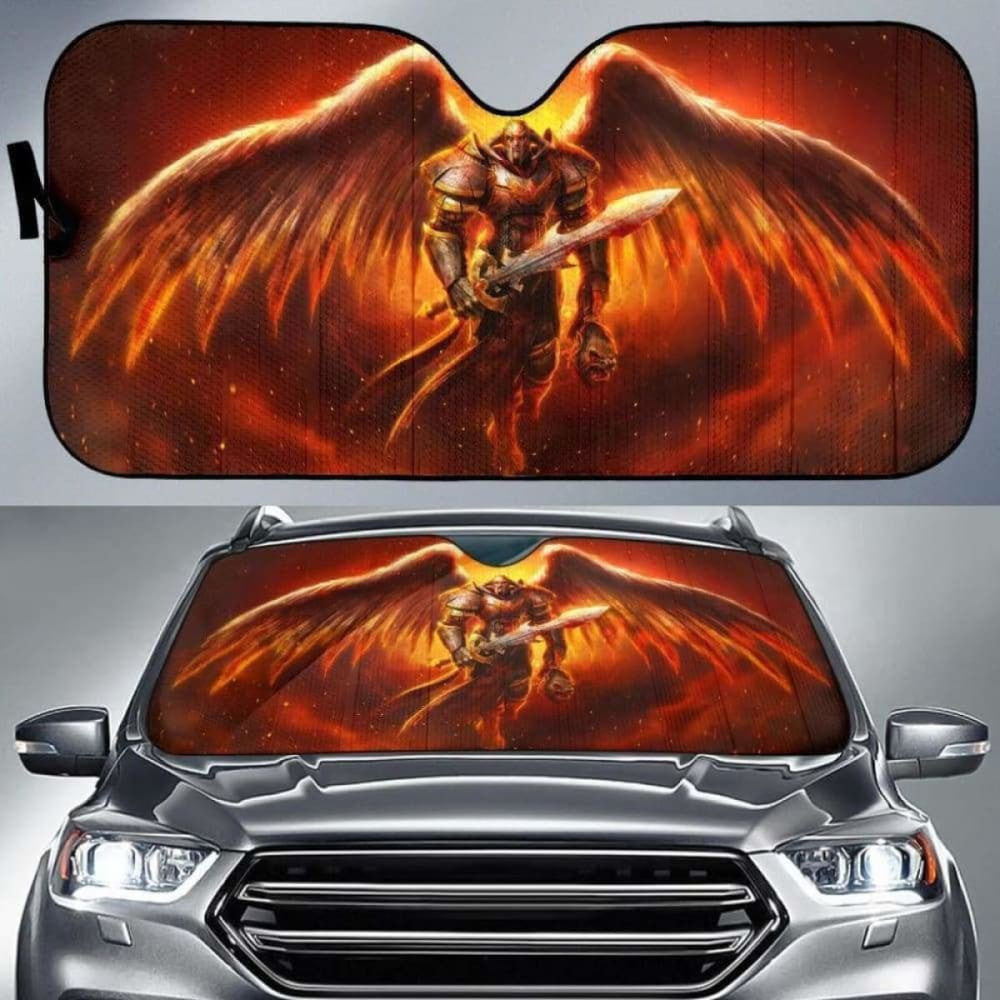 Angel Knight Hell Car Auto Sun Shades