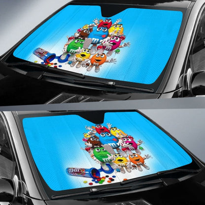 Chocolate M&M Auto Sun Shades