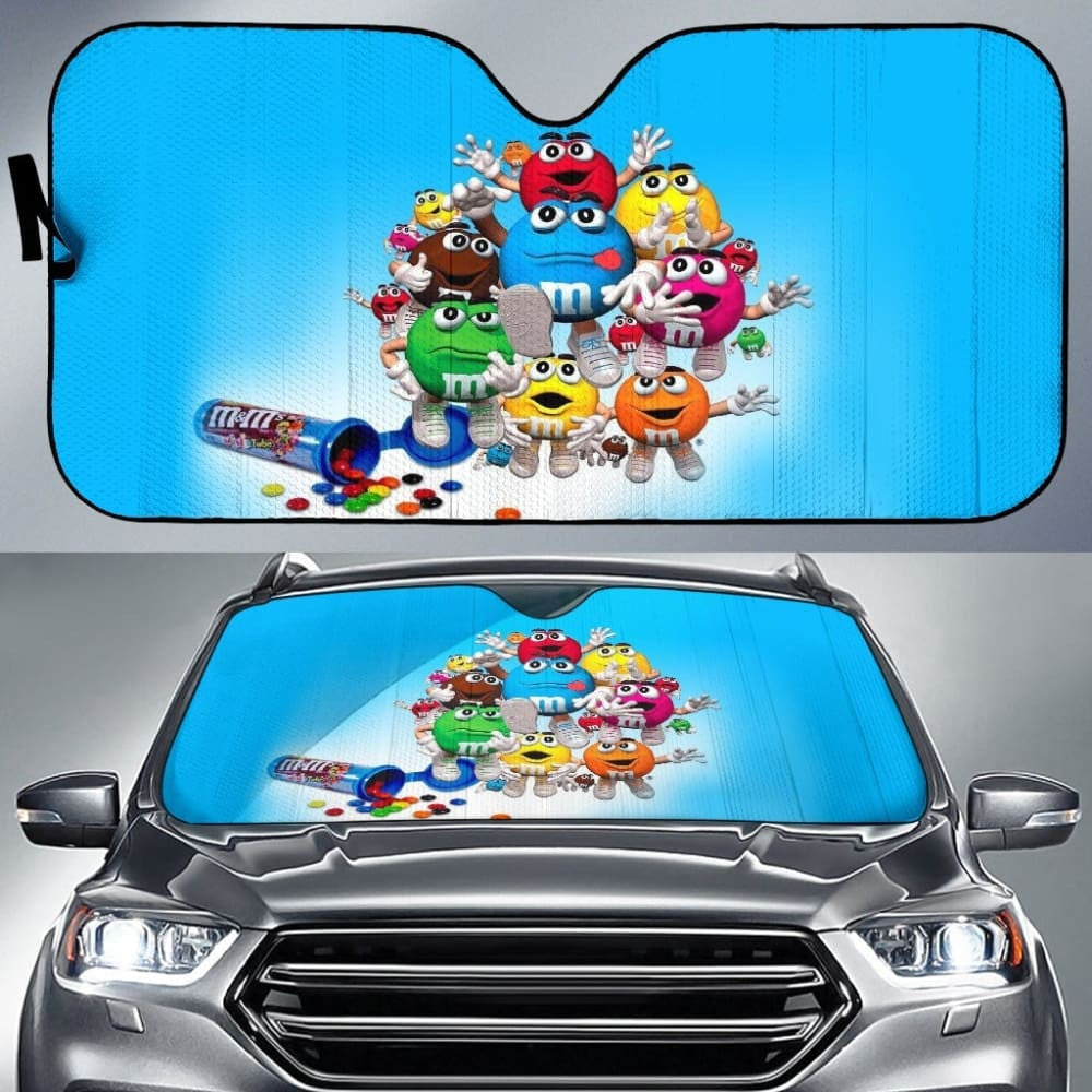 Chocolate M&M Auto Sun Shades