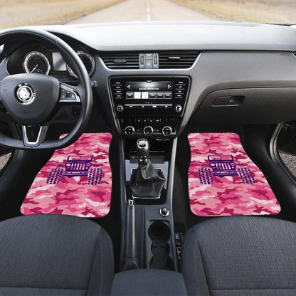 Pink Camouflage Color Magenta Jeep Car Floor Mats