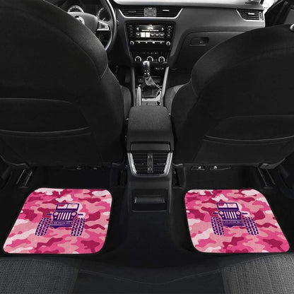 Pink Camouflage Color Magenta Jeep Car Floor Mats