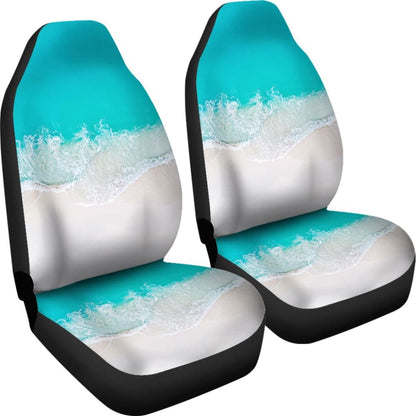 Beautiful Beach Car Seat Covers With Sand And Waves