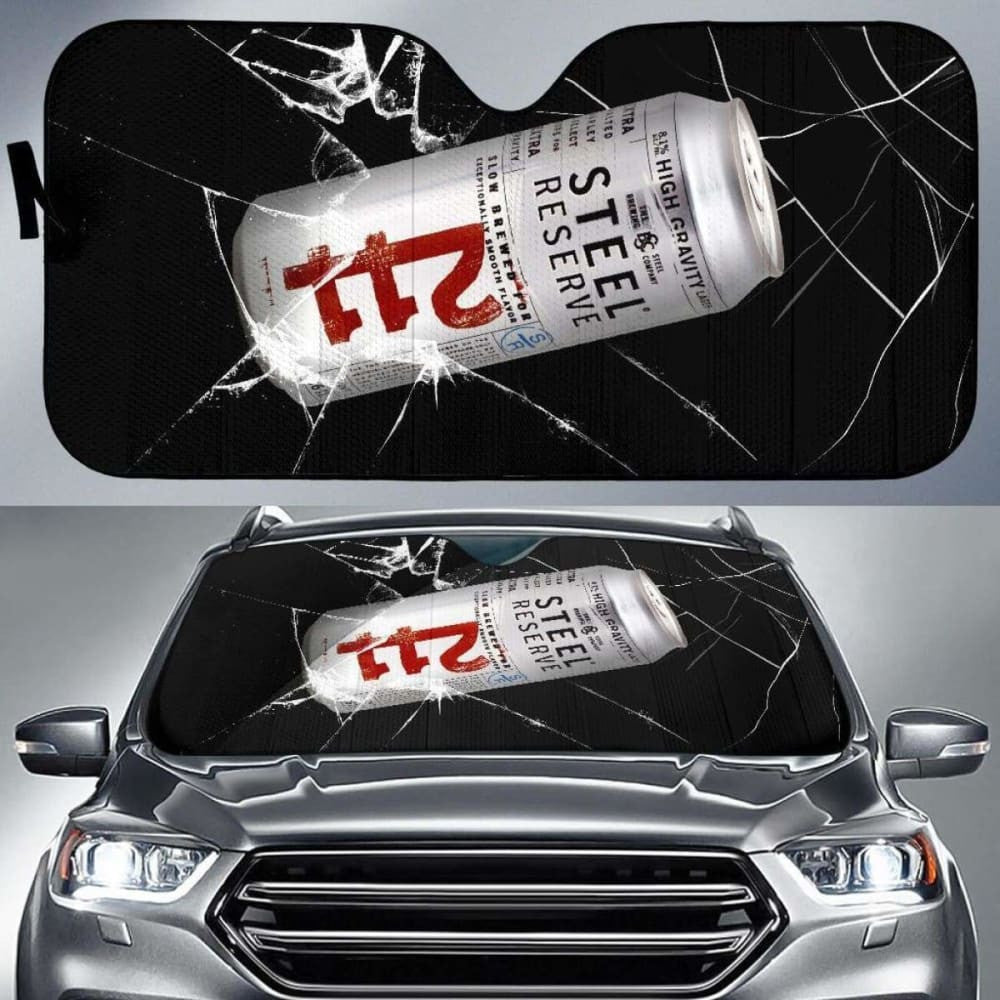 Steel Reserve Auto Sun Shade Car Sun Visor Funny Beer Lover