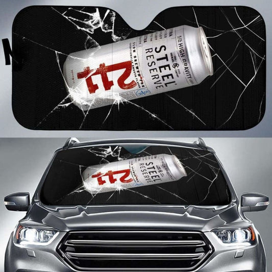 Steel Reserve Auto Sun Shade Car Sun Visor Funny Beer Lover