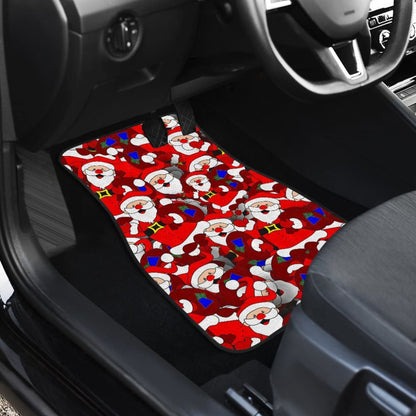 Santa Claus With Christmas Gifts Car Floor Mats