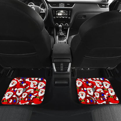 Santa Claus With Christmas Gifts Car Floor Mats