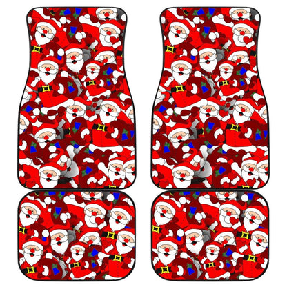 Santa Claus With Christmas Gifts Car Floor Mats