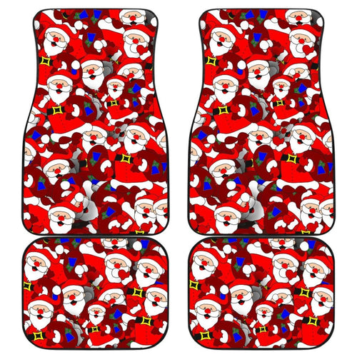 Santa Claus With Christmas Gifts Car Floor Mats