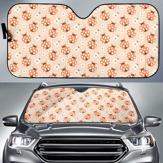Cute Set of Ladybug Pattern Car Auto Sun Shade
