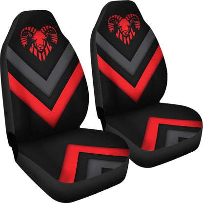 Amazing Black And Red Dodge Ram Car Seat Covers Custom