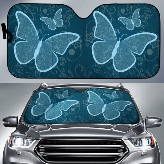 Amazing Blue Butterflies Car Auto Sun Shades