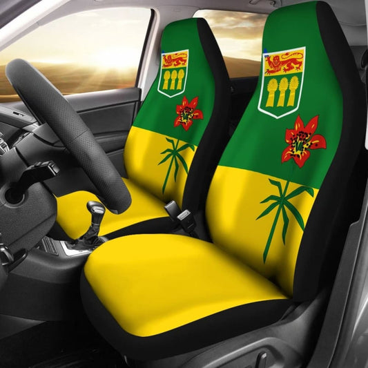 Canada Saskatchewan Flag Car Seat Covers