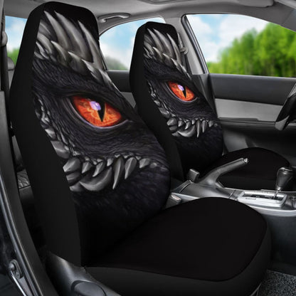 Orange Dragon Eye Custom Car Accessories Car Seat Covers