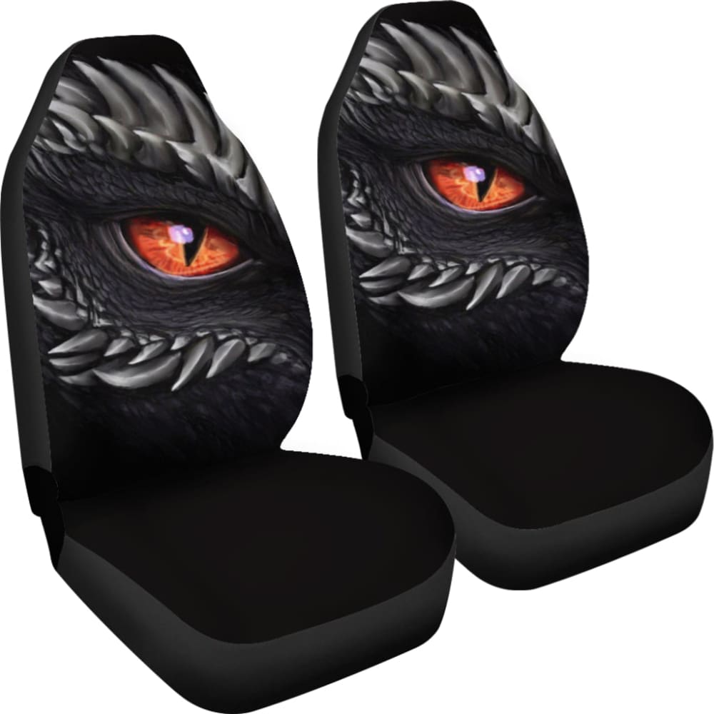 Orange Dragon Eye Custom Car Accessories Car Seat Covers