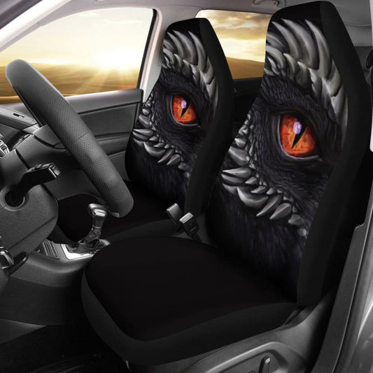 Orange Dragon Eye Custom Car Accessories Car Seat Covers
