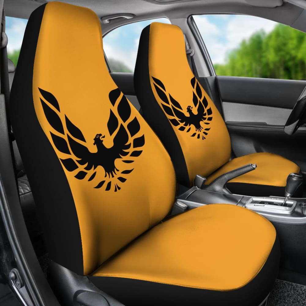 Pontiac Firebird Gold Themed Car Seat Covers Custom