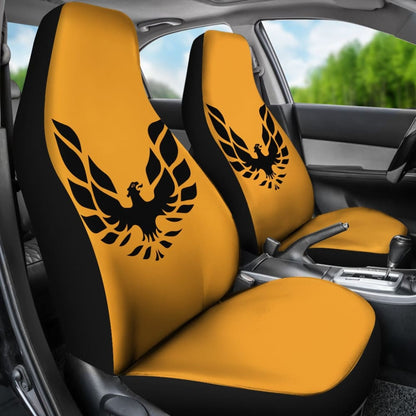 Pontiac Firebird Gold Themed Car Seat Covers Custom