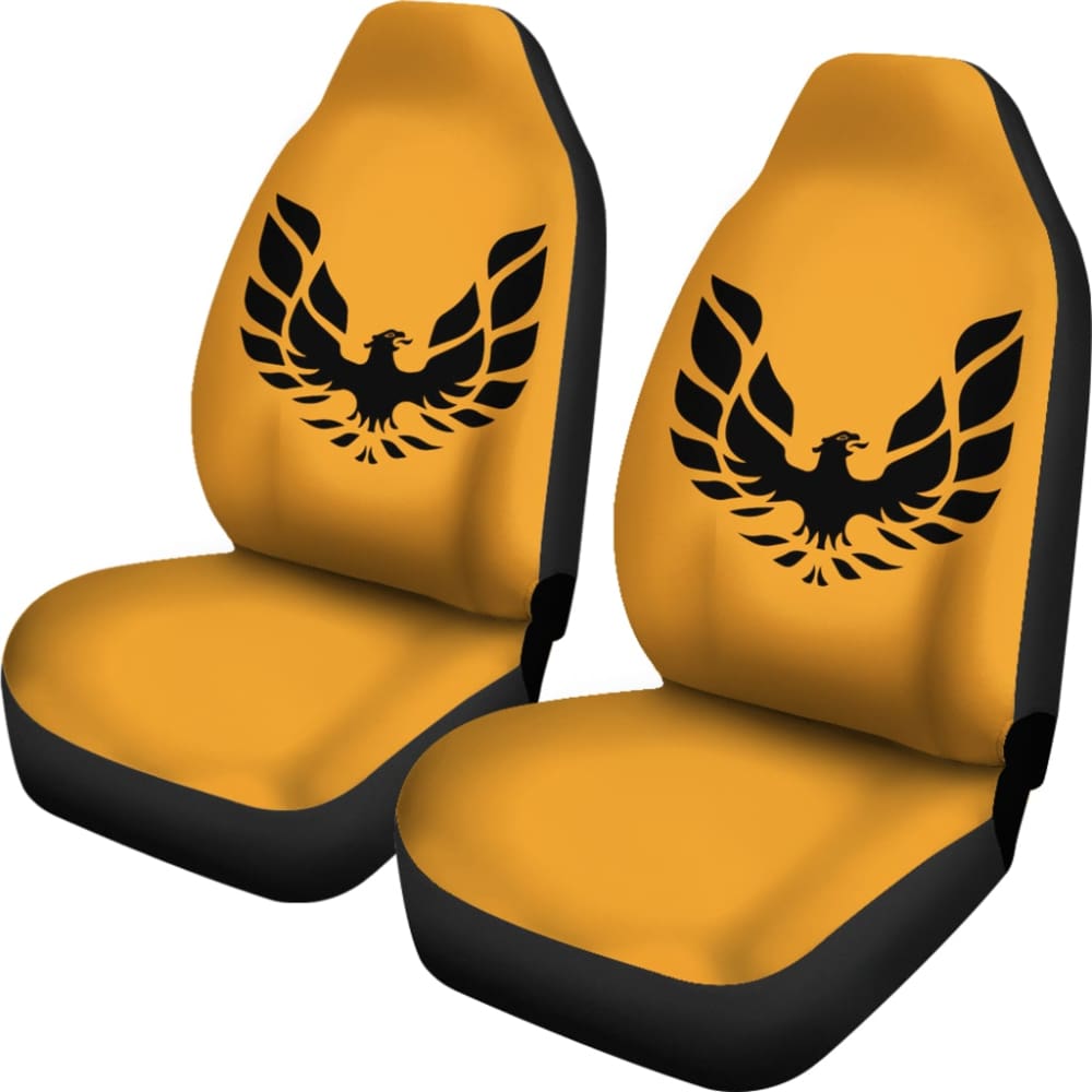 Pontiac Firebird Gold Themed Car Seat Covers Custom
